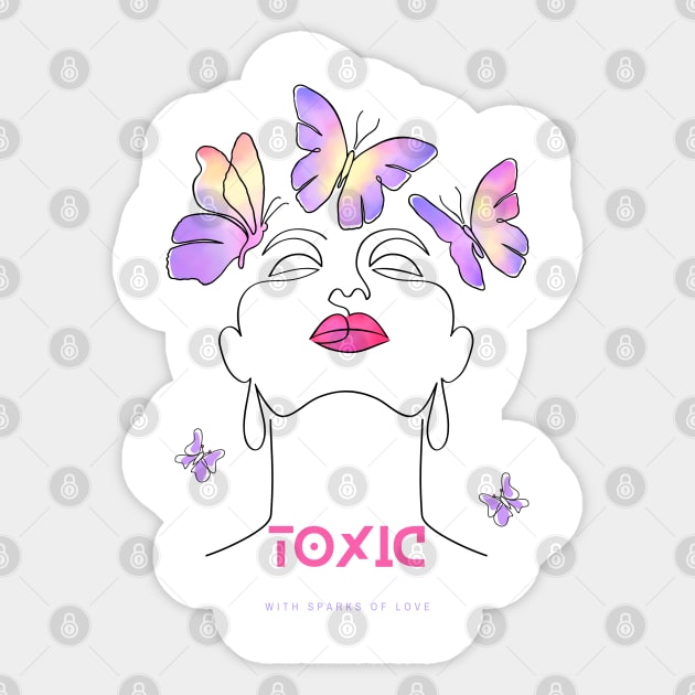 Toxic with sparks of love Sticker by SibilinoWinkel